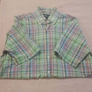 Mens Polo button down size large short sleeve